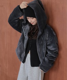エコファー ジップパーカー