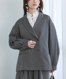 n'OrLABEL（ノアールレーベル）の「【セットアップ対応】『袖タックテーラードジャケット』（テーラードジャケット）」