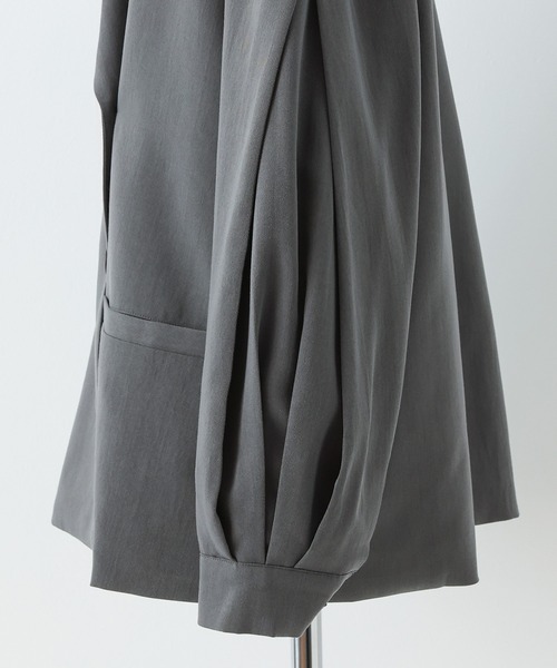 n'OrLABEL(ノアールレーベル)の「【セットアップ対応】『袖タックテーラードジャケット』(テーラードジャケット・レディース・ブラック/グレー・1/2)」の20枚目の写真