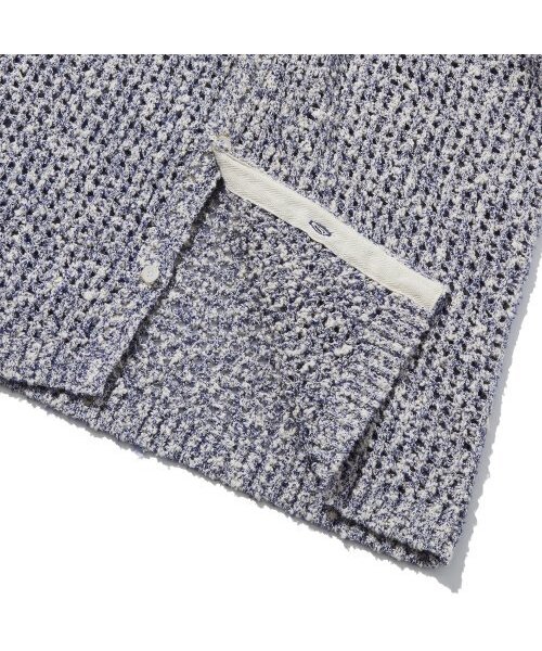 PENFIELD(ペンフィールド)の「DOPPIO BOUCLE KNIT HALF SHIRT_FQ2WR48U(ニット/セーター・メンズ・ネイビー・LARGE/MEDIUM)」の5枚目の写真
