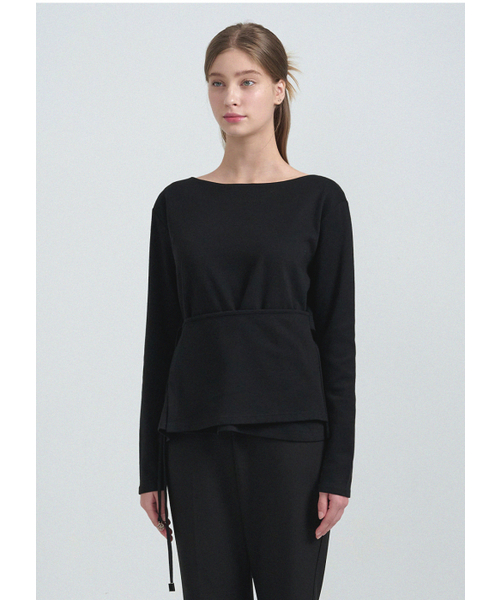 MICANE(ミケーネ)の「レミラップストリングT(Tシャツ/カットソー・レディース・ブラック/チャコール・X-LARGE/SMALL/MEDIUM/LARGE)」の10枚目の写真