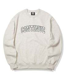 CONTINUE LOGO クルーネック - アイボリー