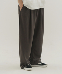 CAMEL WORK（キャメルワーク）の「ワンタックワイドスウェットパンツ（チャコール）（スウェットパンツ）」