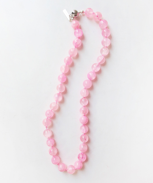 Pink Lemonade Gem Knot Necklace - 10mm