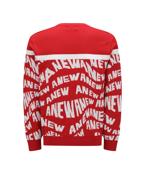 ANEW GOLF（アニューゴルフ）の「MEN SP LOGO PATTERN SWEATER_RE（ニット/セーター・メンズ・その他・MEDIUM）」の2枚目の写真