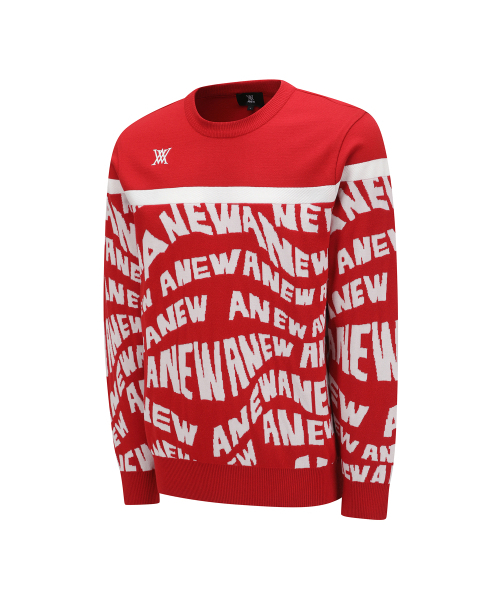 ANEW GOLF（アニューゴルフ）の「MEN SP LOGO PATTERN SWEATER_RE（ニット/セーター・メンズ・その他・MEDIUM）」の3枚目の写真