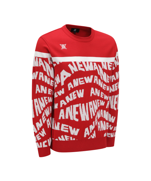 ANEW GOLF（アニューゴルフ）の「MEN SP LOGO PATTERN SWEATER_RE（ニット/セーター・メンズ・その他・MEDIUM）」の4枚目の写真