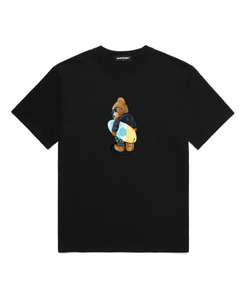 VANNWORKS(バンワークス)の「サーフボードベアNO.2 オーバーサイズ半袖Tシャツ (VNDTS234) ブラック(Tシャツ/カットソー・レディース・その他・MEDIUM/SMALL/X-LARGE/XX-LARGE/LARGE)」の1枚目の写真