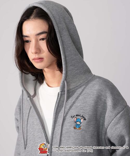 セール】WEGO/トムとジェリーZIPパーカー (軽ボア )（パーカー