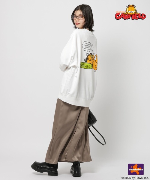 niko and...（ニコアンド）の「【Garfield(ガーフィールド)】CHARACTER PRINT SWEATSHIRT（Tシャツ/カットソー・メンズ・オフホワイト/グリーン/チャコール・LARGE/MEDIUM）」の12枚目の写真
