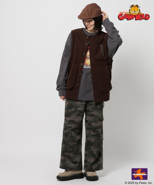 niko and...（ニコアンド）の「【Garfield(ガーフィールド)】CHARACTER PRINT SWEATSHIRT（Tシャツ/カットソー・メンズ・オフホワイト/グリーン/チャコール・LARGE/MEDIUM）」の22枚目の写真