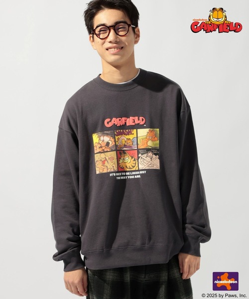 Garfield(ガーフィールド)】CHARACTER PRINT SWEATSHIRT（Tシャツ