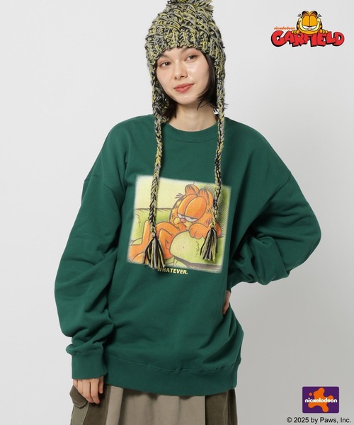 Garfield(ガーフィールド)】CHARACTER PRINT SWEATSHIRT（Tシャツ