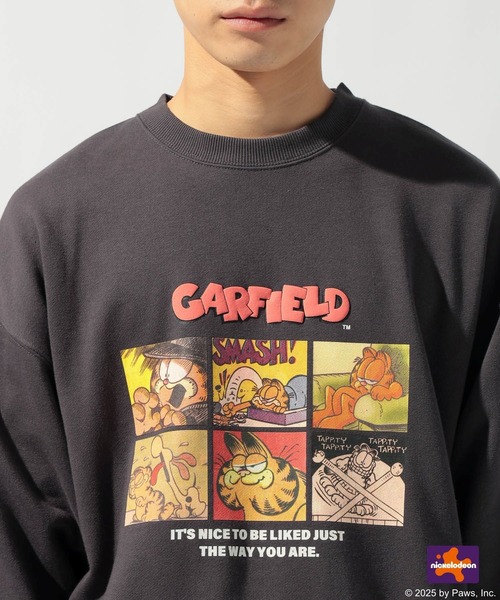 セール】【Garfield(ガーフィールド)】CHARACTER PRINT SWEATSHIRT（T