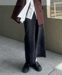 Ameri | UND CUTWORK EMBROIDERY DENIM SKIRT(デニムスカート)