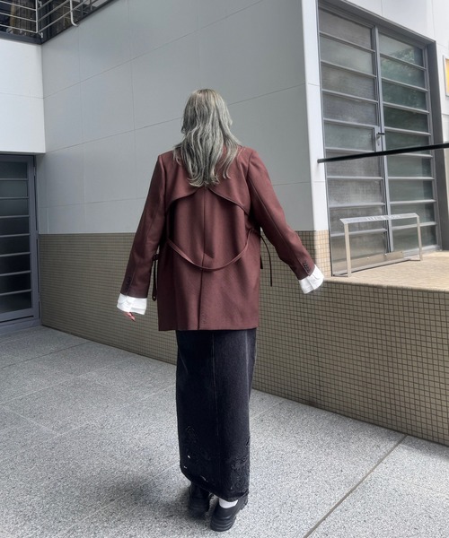 Ameri(アメリ)の「UND CUTWORK EMBROIDERY DENIM SKIRT(デニムスカート・レディース・インディゴブルー/ブラック・24inch/26inch/25inch)」の13枚目の写真