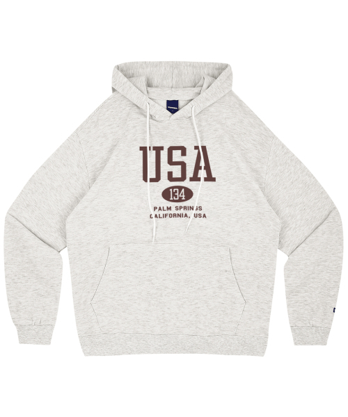 STAFF ONLY(スタッフオンリー)の「USA 134 HOODIE (MELANGE WHITE)(パーカー・メンズ・その他・MEDIUM/LARGE)」の1枚目の写真