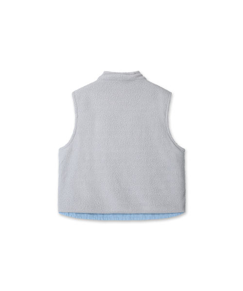 9999ARCHIVE(9999アーカイブ)の「Vintage Reversible Oxford Vest(ベスト・レディース・スカイブルー・1/2)」の5枚目の写真