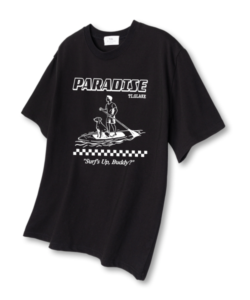 TI.GLAKE(ティーグレイク)の「サーフアップバービー オーバーサイズ 半袖Tシャツ ブラック(Tシャツ/カットソー・レディース・その他・LARGE/X-LARGE/XX-LARGE)」の1枚目の写真