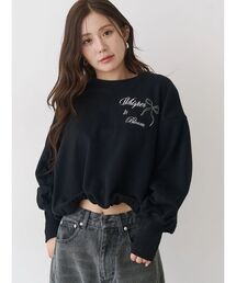 CALNAMUR | バックリボンスウェットトップス(スウェット)