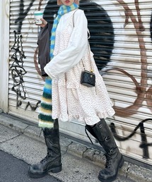 Alley Tokyo（アリートーキョー）の「フリルティアードキャミワンピミニ（ワンピース）」