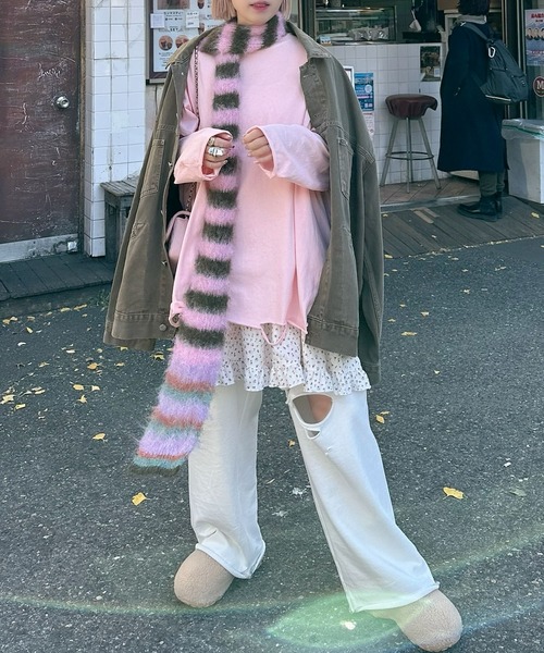 Alley Tokyo（アリートーキョー）の「フリルティアードキャミワンピミニ（ワンピース・レディース・オフホワイト/イエロー/ホワイト/ピンク/ライム/ブラック系その他/ホワイト系その他・FREE）」の12枚目の写真