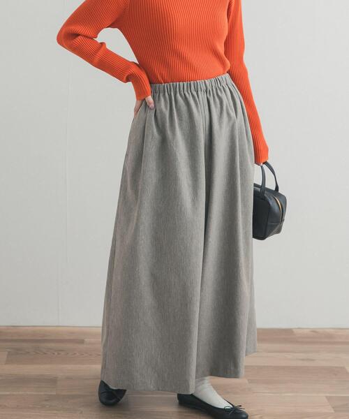 URBAN RESEARCH DOORS（アーバンリサーチドアーズ）の「9分丈ワイドギャザーパンツ（その他パンツ・レディース・ブラック/ベージュ系その他・FREE）」の2枚目の写真