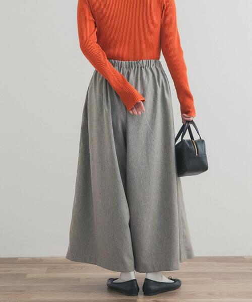 URBAN RESEARCH DOORS（アーバンリサーチドアーズ）の「9分丈ワイドギャザーパンツ（その他パンツ・レディース・ブラック/ベージュ系その他・FREE）」の3枚目の写真