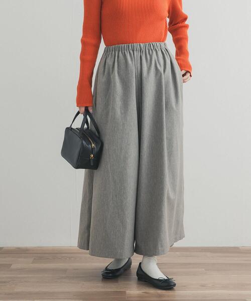 URBAN RESEARCH DOORS（アーバンリサーチドアーズ）の「9分丈ワイドギャザーパンツ（その他パンツ・レディース・ブラック/ベージュ系その他・FREE）」の5枚目の写真