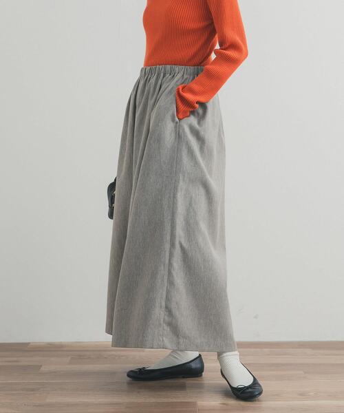 URBAN RESEARCH DOORS（アーバンリサーチドアーズ）の「9分丈ワイドギャザーパンツ（その他パンツ・レディース・ブラック/ベージュ系その他・FREE）」の6枚目の写真