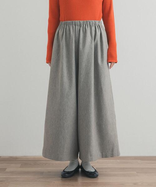 URBAN RESEARCH DOORS（アーバンリサーチドアーズ）の「9分丈ワイドギャザーパンツ（その他パンツ・レディース・ブラック/ベージュ系その他・FREE）」の9枚目の写真