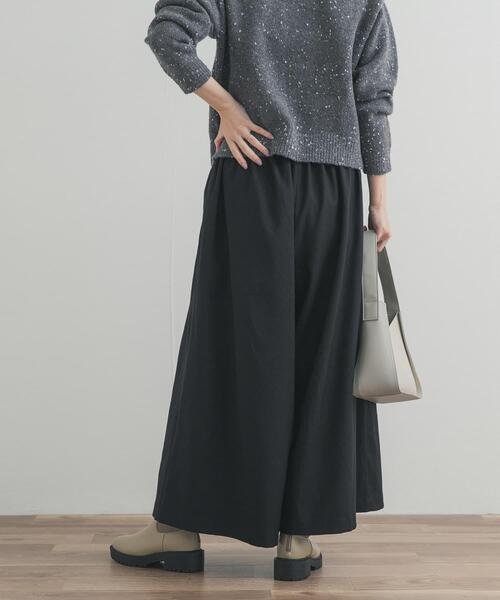 URBAN RESEARCH DOORS（アーバンリサーチドアーズ）の「9分丈ワイドギャザーパンツ（その他パンツ・レディース・ブラック/ベージュ系その他・FREE）」の21枚目の写真