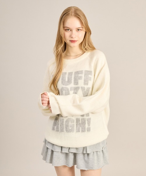 apres jour mignon(アプレジュールミニョン)の「アソートジャガードニット(ニット/セーター・レディース・ホワイト/レッド/ブラック・フリー/LARGE)」の7枚目の写真