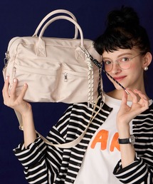 BONLECILL Marche（ボンルシールマルシェ）の「【BONLECILL Marche】2wayカラビナコード付きユーティリティボストンバッグ（ボストンバッグ）」