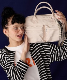 BONLECILL Marche（ボンルシールマルシェ）の「【BONLECILL Marche】2wayカラビナコード付きユーティリティボストンバッグ（ボストンバッグ）」
