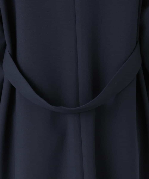 MK MICHEL KLEIN（エムケーミッシェルクラン）の「ライトダブルクロスチェスターコート/洗える（チェスターコート・レディース・ライトグレー/ネイビー・38）」の8枚目の写真