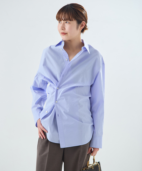 ダブルフロントカシュクールシャツ（シャツ/ブラウス）｜journal