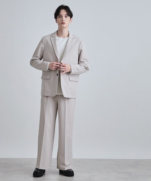 tk.TAKEO KIKUCHI（ティーケータケオキクチ）の「【セットアップ対応】360度ストレッチテーラードジャケット（テーラードジャケット・メンズ・ブルー/ブラック/ライトグレー・01/02/03）」の8枚目の写真