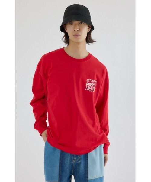 RODEO CROWNS WIDE BOWL(ロデオクラウンズワイドボウル)の「クラウンボール長袖Tシャツ(Tシャツ/カットソー・メンズ・ホワイト/レッド/ブラック・MEDIUM/LARGE)」の14枚目の写真