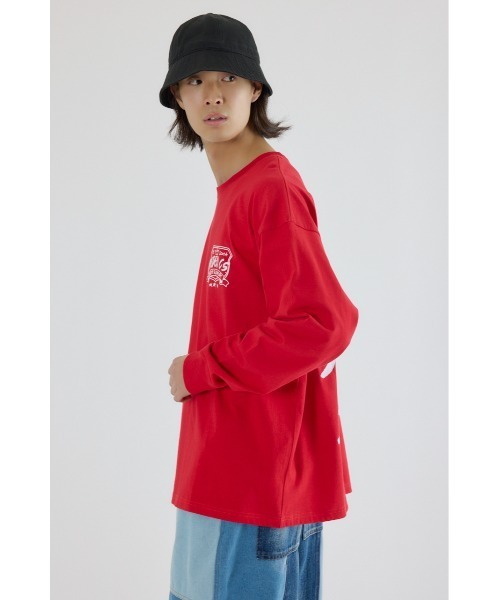 RODEO CROWNS WIDE BOWL(ロデオクラウンズワイドボウル)の「クラウンボール長袖Tシャツ(Tシャツ/カットソー・メンズ・ホワイト/レッド/ブラック・MEDIUM/LARGE)」の15枚目の写真