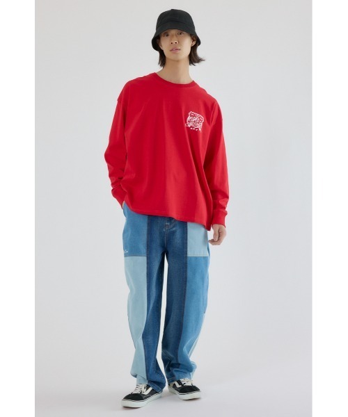 RODEO CROWNS WIDE BOWL(ロデオクラウンズワイドボウル)の「クラウンボール長袖Tシャツ(Tシャツ/カットソー・メンズ・ホワイト/レッド/ブラック・MEDIUM/LARGE)」の17枚目の写真
