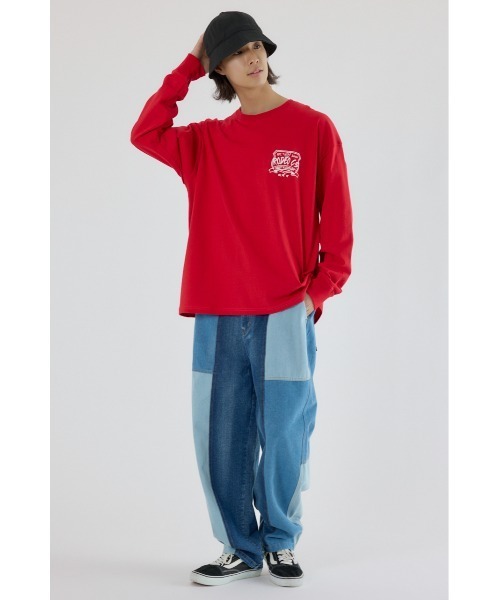 RODEO CROWNS WIDE BOWL(ロデオクラウンズワイドボウル)の「クラウンボール長袖Tシャツ(Tシャツ/カットソー・メンズ・ホワイト/レッド/ブラック・MEDIUM/LARGE)」の18枚目の写真