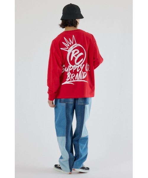 RODEO CROWNS WIDE BOWL(ロデオクラウンズワイドボウル)の「クラウンボール長袖Tシャツ(Tシャツ/カットソー・メンズ・ホワイト/レッド/ブラック・MEDIUM/LARGE)」の19枚目の写真