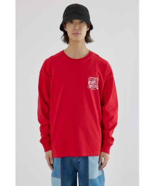 RODEO CROWNS WIDE BOWL(ロデオクラウンズワイドボウル)の「クラウンボール長袖Tシャツ(Tシャツ/カットソー・メンズ・ホワイト/レッド/ブラック・MEDIUM/LARGE)」の20枚目の写真