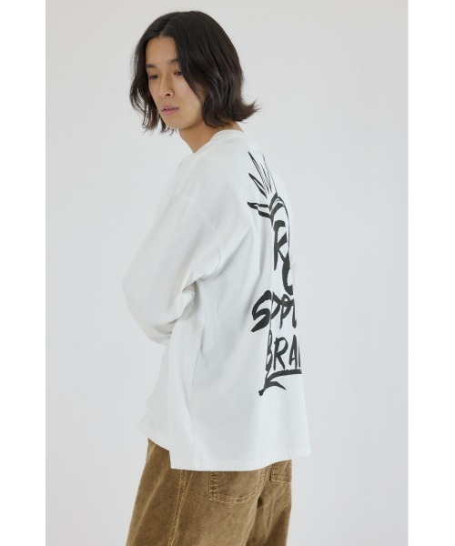 RODEO CROWNS WIDE BOWL(ロデオクラウンズワイドボウル)の「クラウンボール長袖Tシャツ(Tシャツ/カットソー・メンズ・ホワイト/レッド/ブラック・MEDIUM/LARGE)」の4枚目の写真