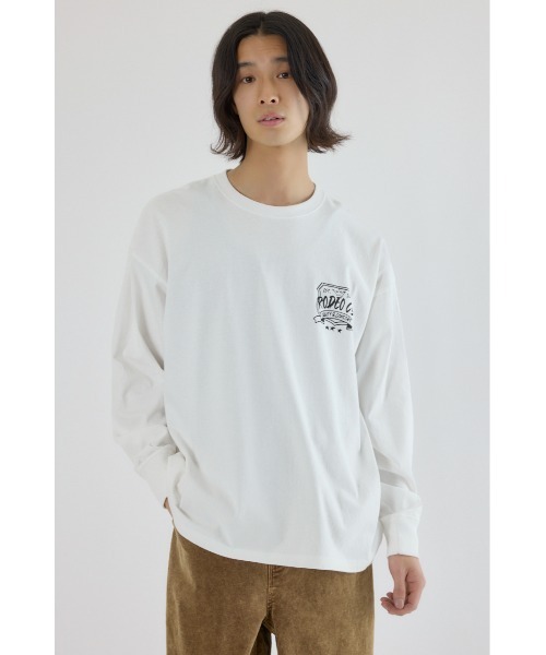 RODEO CROWNS WIDE BOWL(ロデオクラウンズワイドボウル)の「クラウンボール長袖Tシャツ(Tシャツ/カットソー・メンズ・ホワイト/レッド/ブラック・MEDIUM/LARGE)」の5枚目の写真