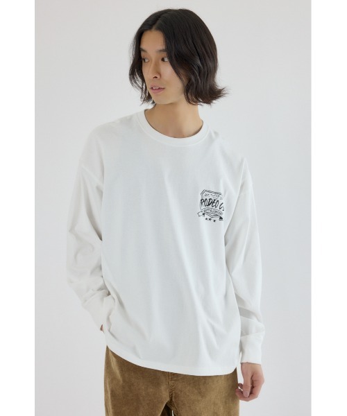 RODEO CROWNS WIDE BOWL(ロデオクラウンズワイドボウル)の「クラウンボール長袖Tシャツ(Tシャツ/カットソー・メンズ・ホワイト/レッド/ブラック・MEDIUM/LARGE)」の6枚目の写真