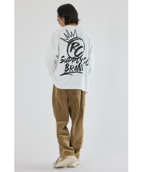 RODEO CROWNS WIDE BOWL(ロデオクラウンズワイドボウル)の「クラウンボール長袖Tシャツ(Tシャツ/カットソー・メンズ・ホワイト/レッド/ブラック・MEDIUM/LARGE)」の8枚目の写真