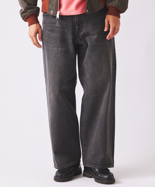 JOURNAL STANDARD relume（ジャーナルスタンダード　レリューム）の「クラフトデニム 13.5oz ワイド ストレート デニム（デニムパンツ・メンズ・ブラック系その他/グレー系その他/ブルー系その他・MEDIUM/LARGE）」の22枚目の写真