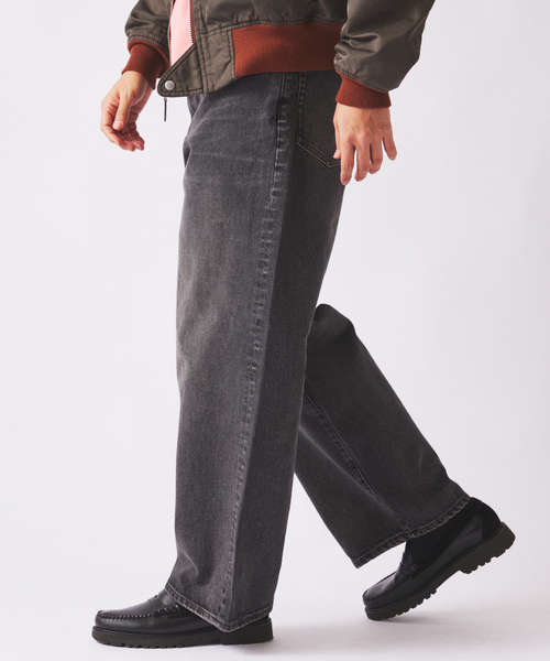 JOURNAL STANDARD relume（ジャーナルスタンダード　レリューム）の「クラフトデニム 13.5oz ワイド ストレート デニム（デニムパンツ・メンズ・ブラック系その他/グレー系その他/ブルー系その他・MEDIUM/LARGE）」の21枚目の写真